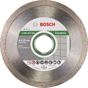 BOSCH Diamantový deliaci kotúč Standard for Ceramic 115 × 22,23 × 1,6 × 7 mm 2.608.603.231