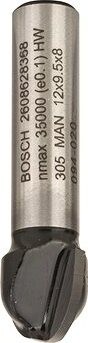 BOSCH Žliabkovacia fréza, 8 mm, R1 6 mm, D 12 mm, L 9,2 mm, G 40 mm 2.608.628.368