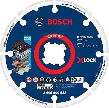 Bosch Rezný kotúč EXPERT Diamond Metal Wheel X-LOCK 115 × 22,23 mm 2.608.900.532