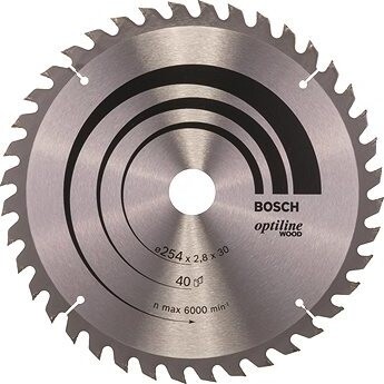 Bosch Pílový kotúč Optiline Wood 254 × 30 × 2,8 mm, 40 2.608.640.443