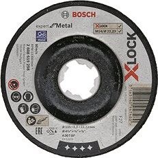 BOSCH Brúsenie s presadeným stredom Expert for Metal systému X-LOCK, 115 × 6 × 22,23 2.608.619.258
