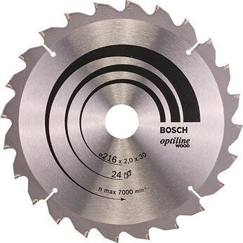 Bosch Pílový kotúč Optiline Wood 216 × 30 × 2,0 mm, 24 2.608.640.431