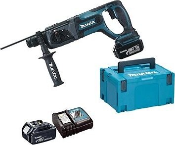MAKITA Aku kombinované kladivo Li-Ion LXT 18 V/5,0 Ah, Makpac DHR241RTJ