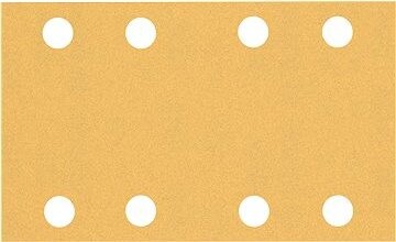 Bosch EXPERT Brúsne papiere C470 s 8 otvormi pre vibračné brúsky 80 × 133 mm, G 120, 10 ks 2.608.900.88
