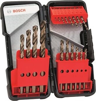 BOSCH 18-dielna súprava špirálových vrtákov do kovu HSS-Co, Toughbox, DIN 338, 135° 1 – 10 mm 2.607.