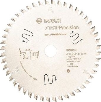 Bosch Pílový kotúč do okružných píl Top Precision Best for Multi Material 165 × 20 × 1,8 mm, 48 2.6