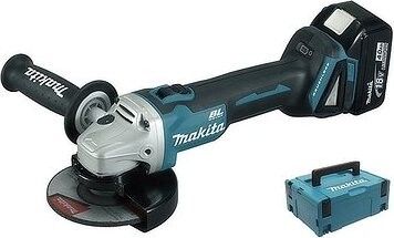 MAKITA Uhlová brúska AKU 125 mm Li-Ion LXT 18 V/5,0 Ah Makpac DGA506RTJ (2× 5 Ah)