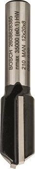 BOSCH Drážkovacia fréza, 8 mm, D1 12 mm, L 19,6 mm, G 51 mm 2.608.628.385
