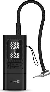 CONNECT IT AirFlow prenosný kompresor ČIERNY