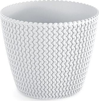 PROSPERPLAST Obal na kvetináč plastový SPLOFY DSP220 biely