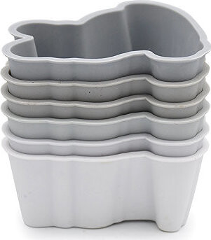 Melii Silikónové formy na mafiny „Buldoček“ 6 ks