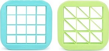 Melii Vykrajovač na sendviče 2 ks čtverec a trojúhelník modrý/zelený