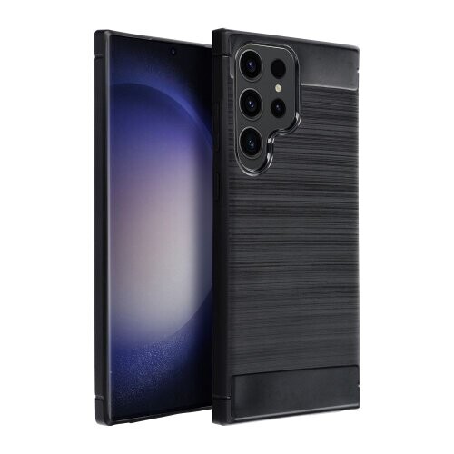 Puzdro Carbon Lux TPU Samsung Galaxy A56 5G - čierne