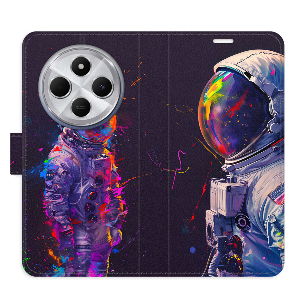 Flipové puzdro iSaprio - Neon Astronaut 02 - Xiaomi Redmi 14C / Poco C75