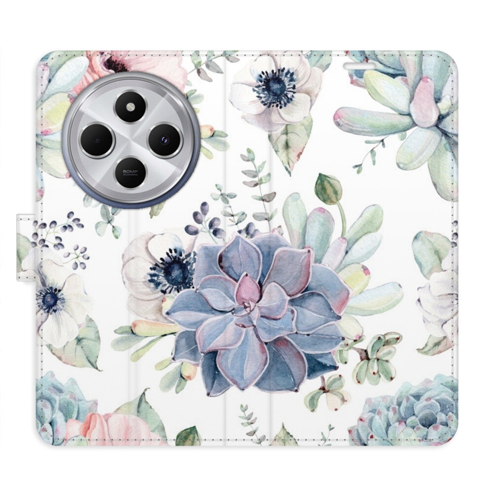 Flipové puzdro iSaprio - Succulents - Xiaomi Redmi 14C / Poco C75