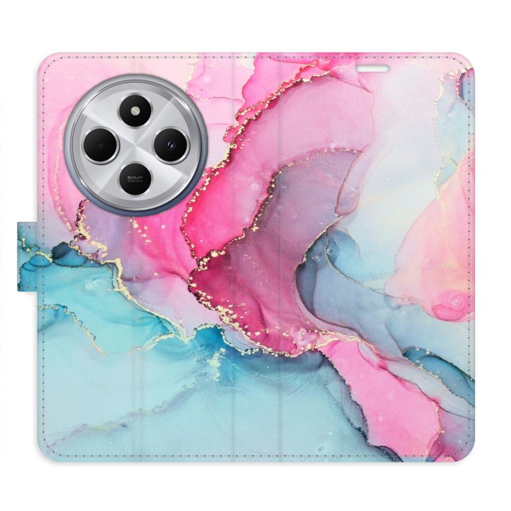 Flipové puzdro iSaprio - PinkBlue Marble - Xiaomi Redmi 14C / Poco C75