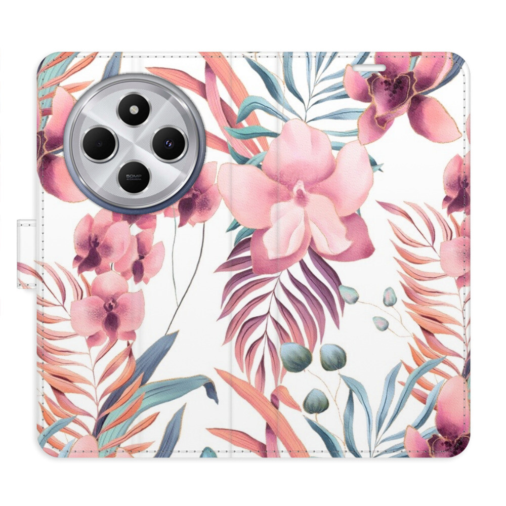 Flipové puzdro iSaprio - Pink Flowers 02 - Xiaomi Redmi 14C / Poco C75