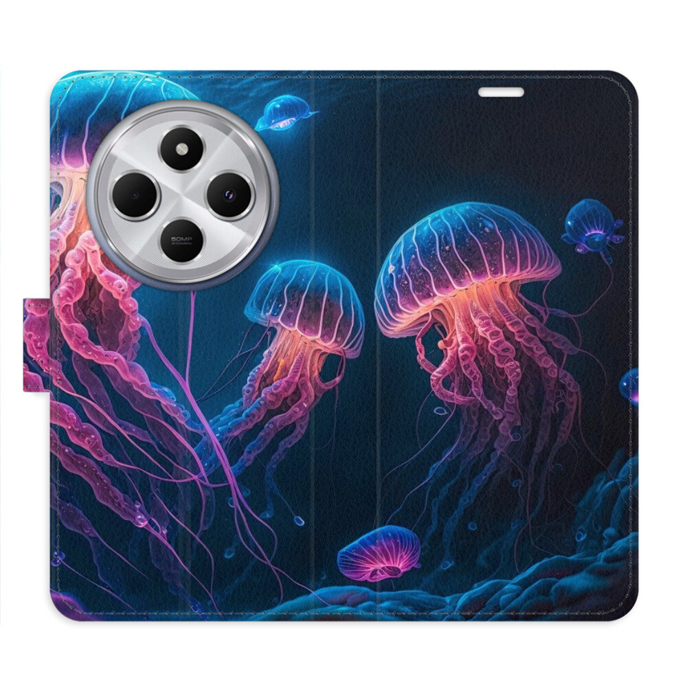 Flipové puzdro iSaprio - Jellyfish - Xiaomi Redmi 14C / Poco C75