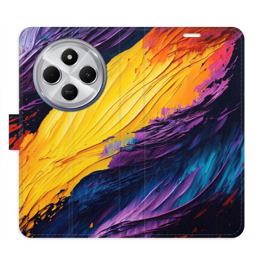 Flipové puzdro iSaprio - Fire Paint - Xiaomi Redmi 14C / Poco C75
