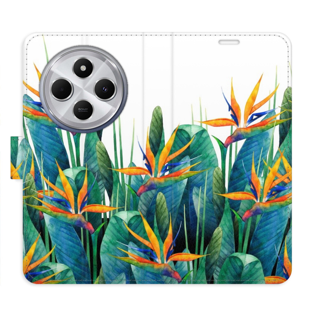 Flipové puzdro iSaprio - Exotic Flowers 02 - Xiaomi Redmi 14C / Poco C75