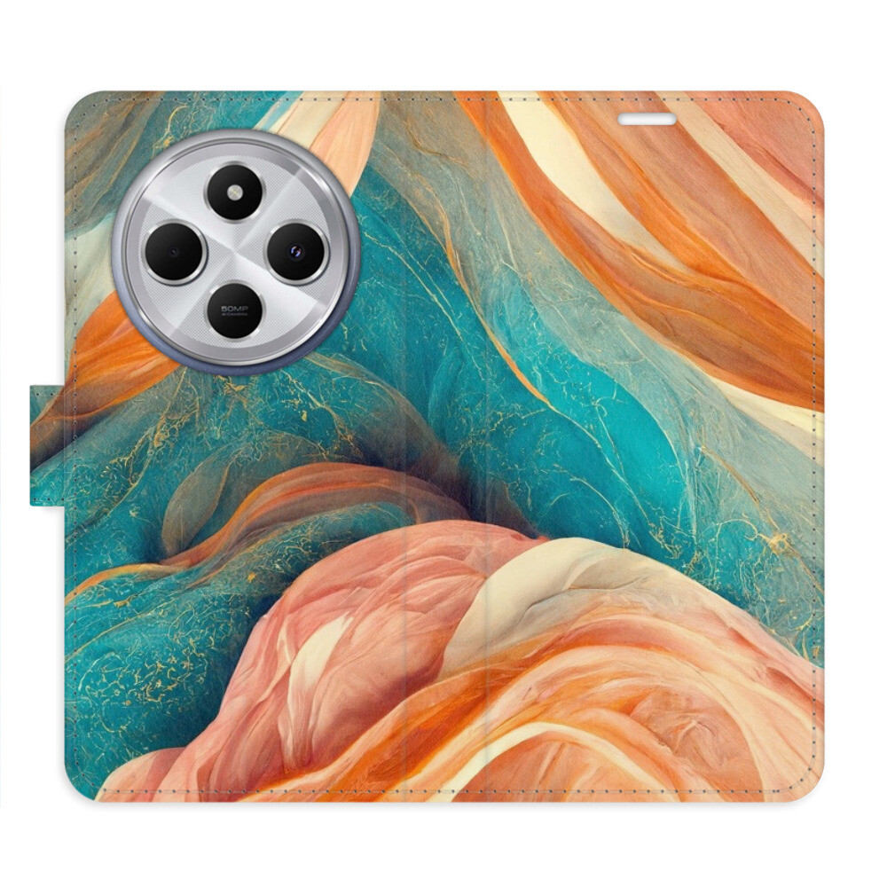 Flipové puzdro iSaprio - Blue and Orange - Xiaomi Redmi 14C / Poco C75