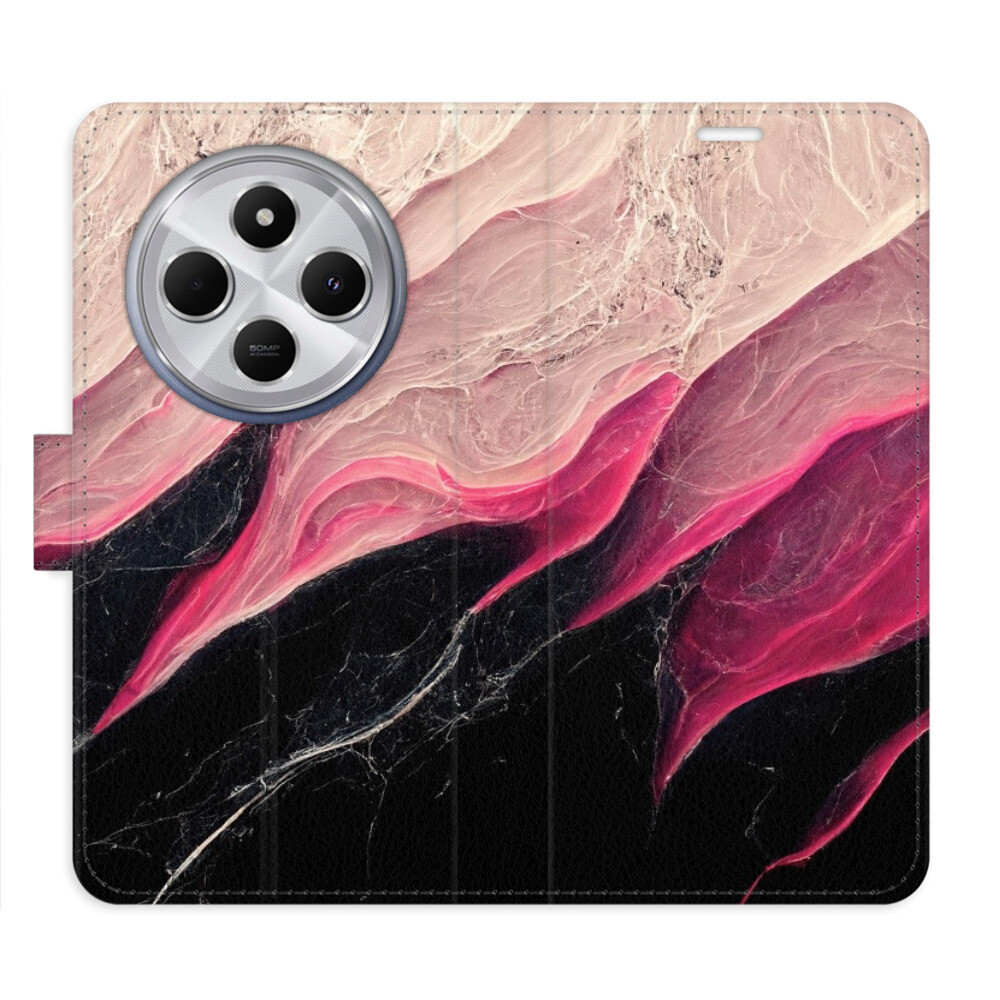 Flipové puzdro iSaprio - BlackPink Marble - Xiaomi Redmi 14C / Poco C75