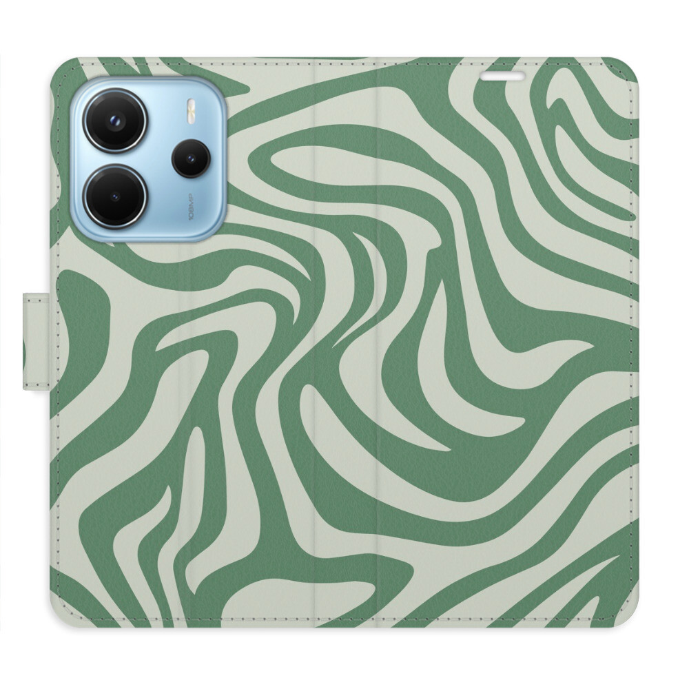 Flipové puzdro iSaprio - Zebra Green 02 - Xiaomi Redmi Note 14