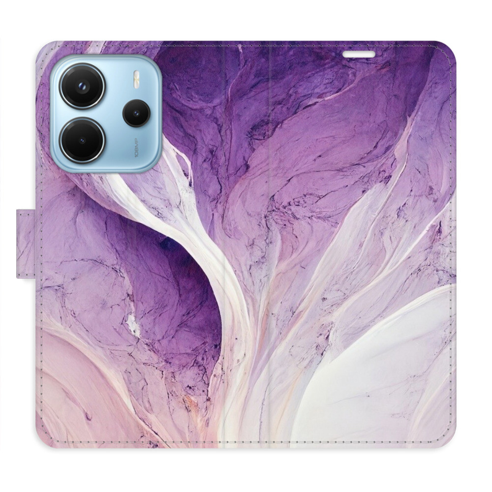 Flipové puzdro iSaprio - Purple Paint - Xiaomi Redmi Note 14