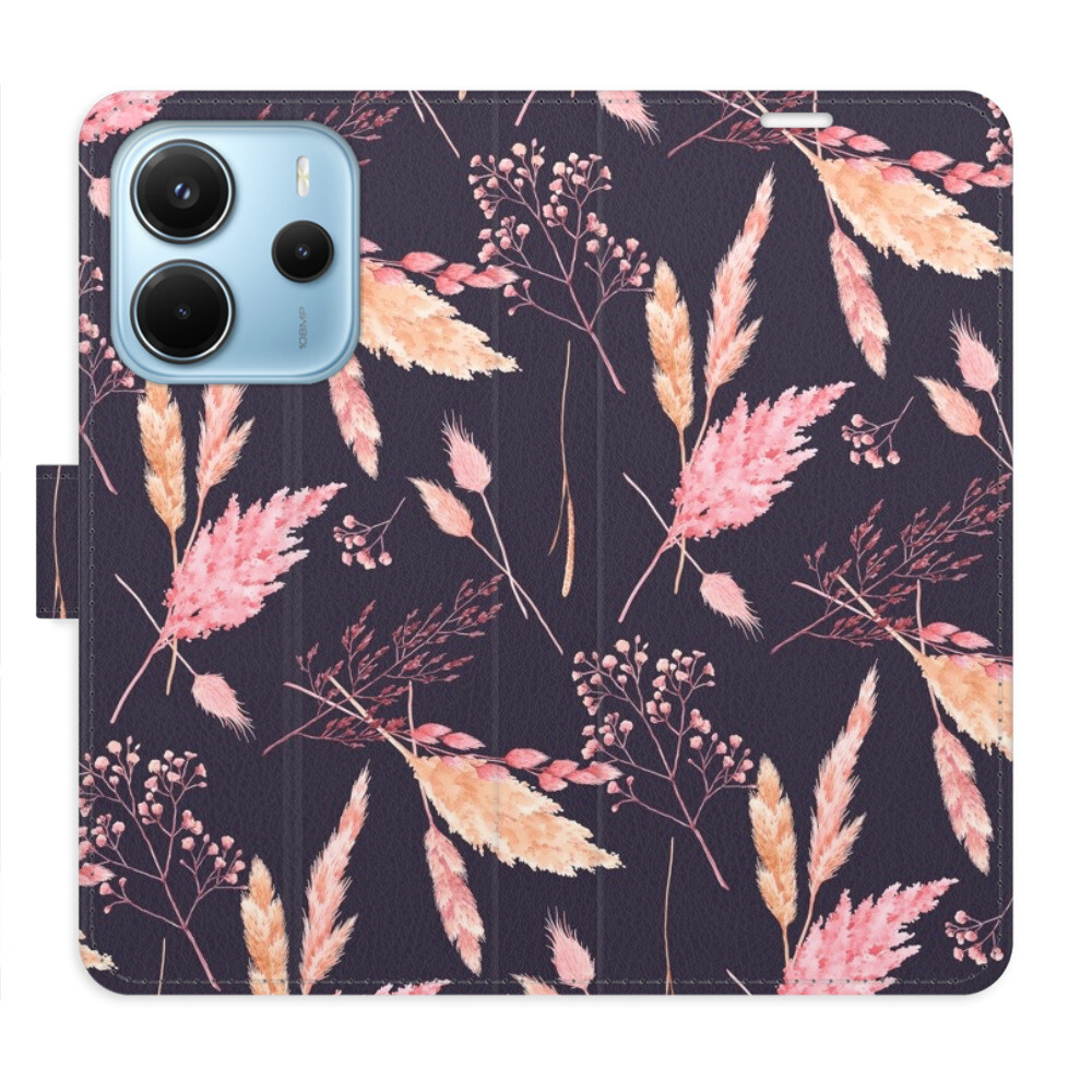 Flipové puzdro iSaprio - Ornamental Flowers 02 - Xiaomi Redmi Note 14