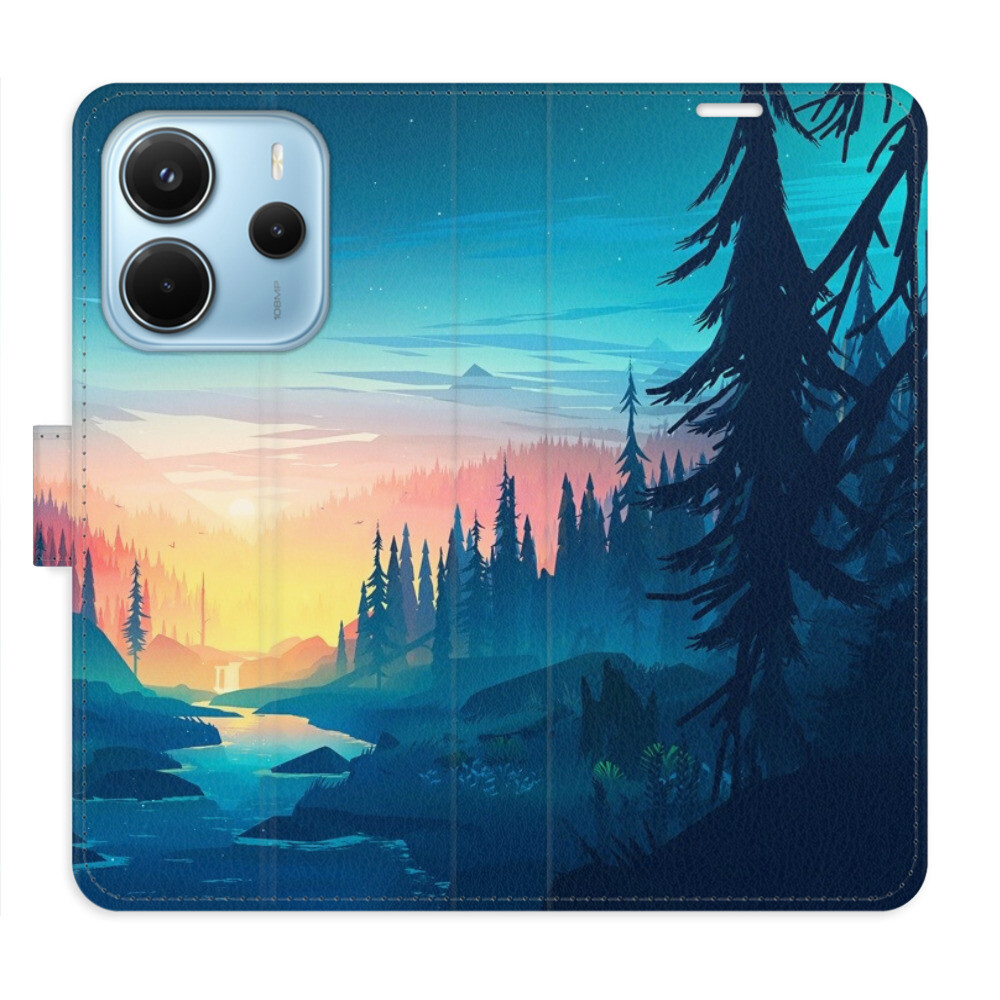 Flipové puzdro iSaprio - Magical Landscape - Xiaomi Redmi Note 14