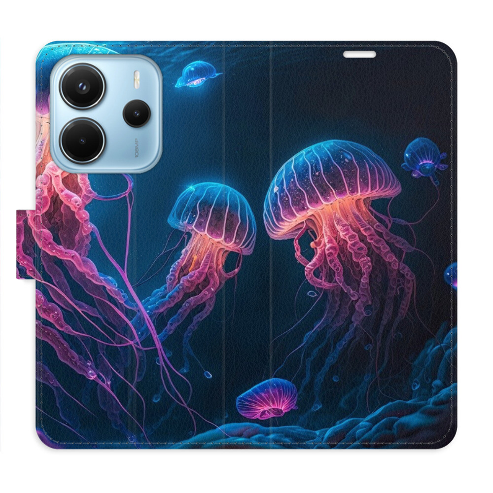 Flipové puzdro iSaprio - Jellyfish - Xiaomi Redmi Note 14