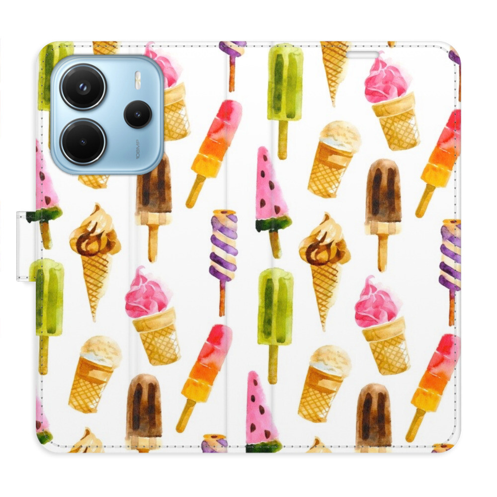 Flipové puzdro iSaprio - Ice Cream Pattern - Xiaomi Redmi Note 14