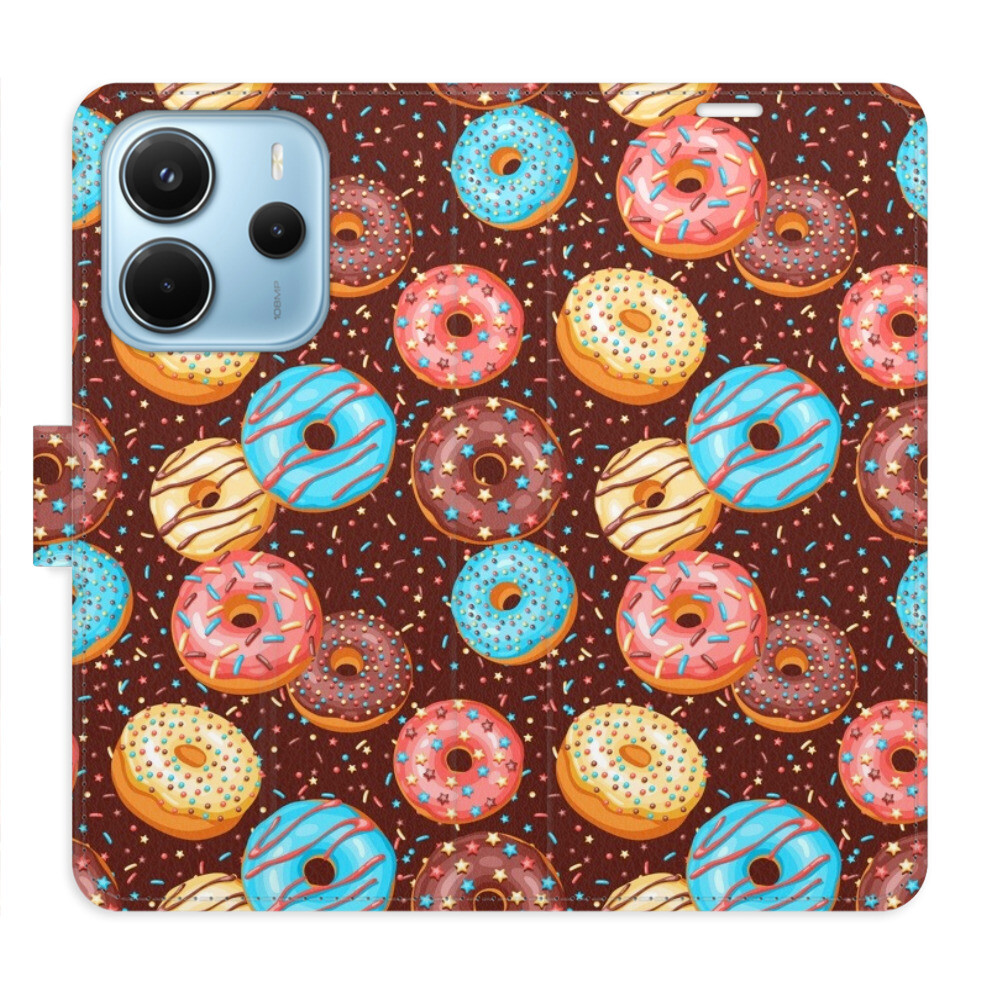 Flipové puzdro iSaprio - Donuts Pattern - Xiaomi Redmi Note 14