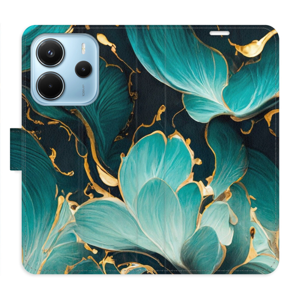 Flipové puzdro iSaprio - Blue Flowers 02 - Xiaomi Redmi Note 14