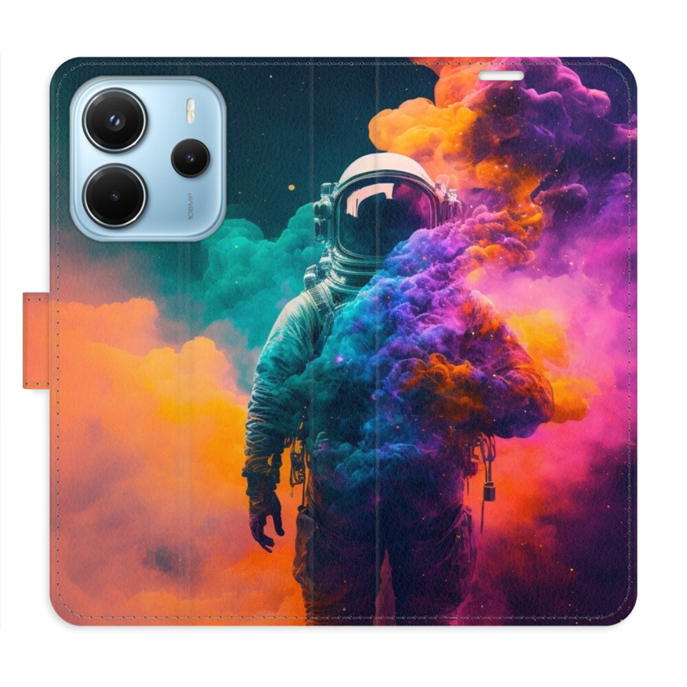 Flipové puzdro iSaprio - Astronaut in Colours 02 - Xiaomi Redmi Note 14