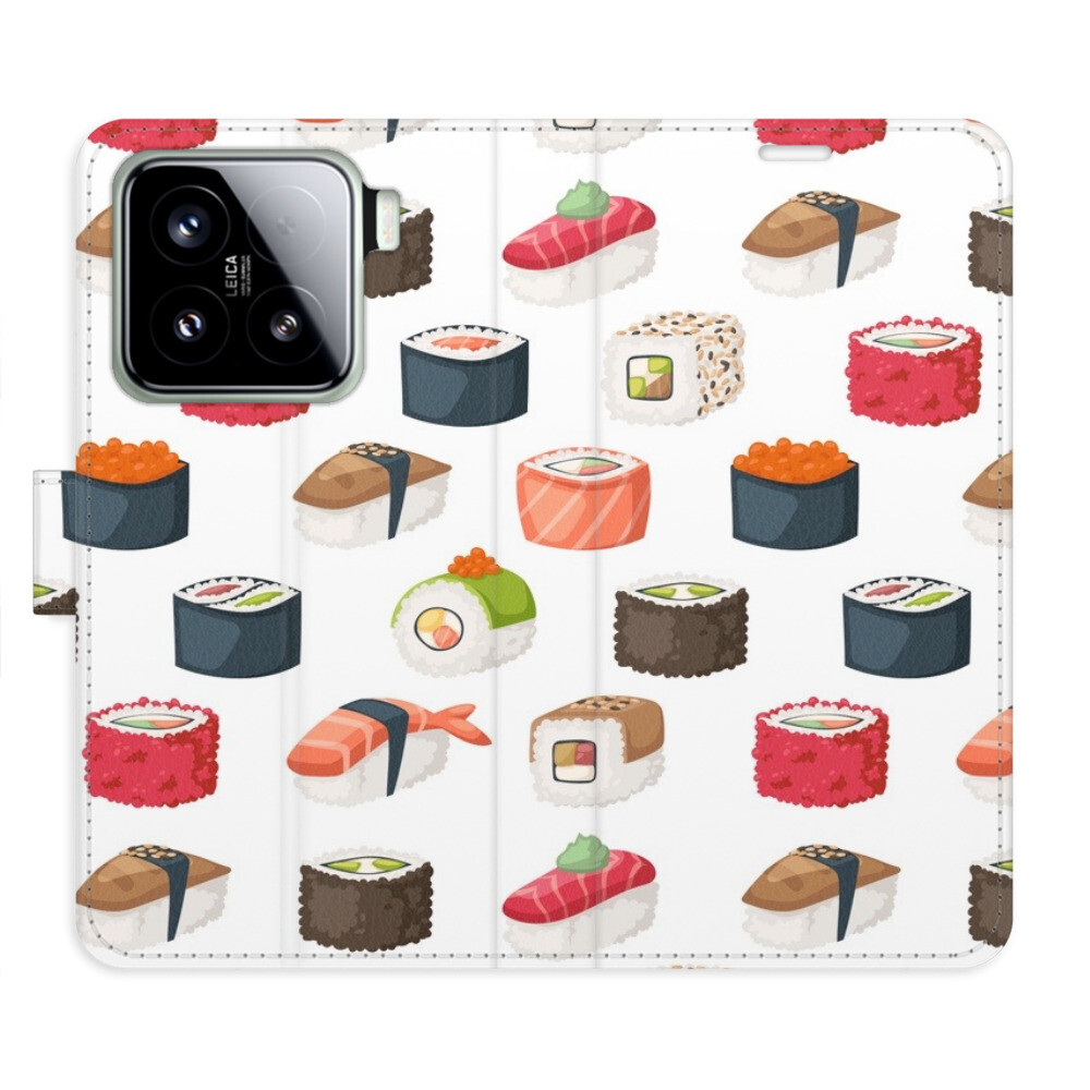 Flipové puzdro iSaprio - Sushi Pattern 02 - Xiaomi 15