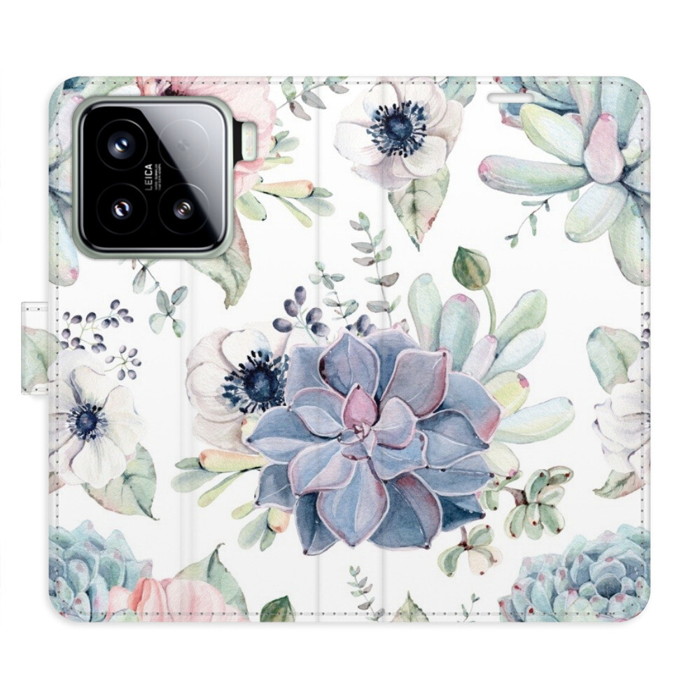 Flipové puzdro iSaprio - Succulents - Xiaomi 15