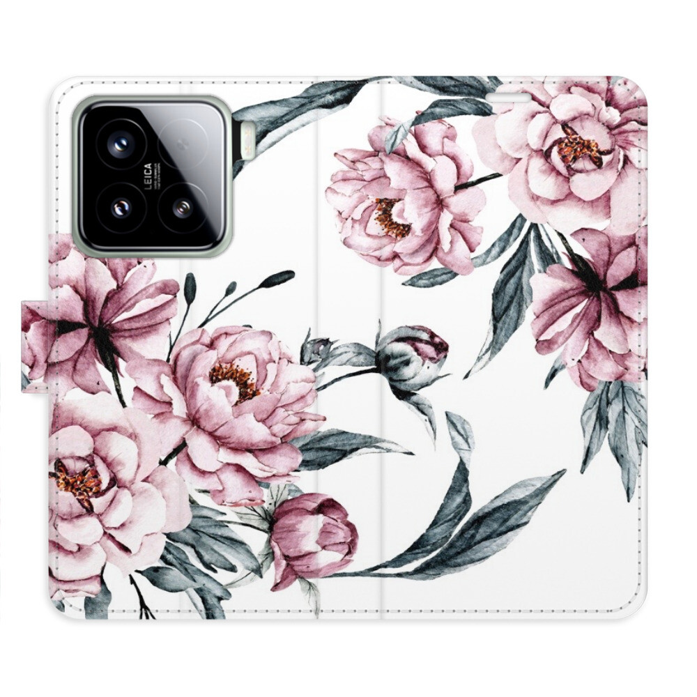 Flipové puzdro iSaprio - Pink Flowers - Xiaomi 15