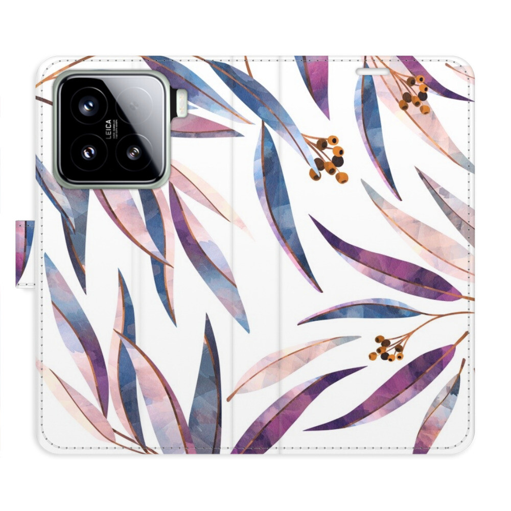 Flipové puzdro iSaprio - Ornamental Leaves - Xiaomi 15