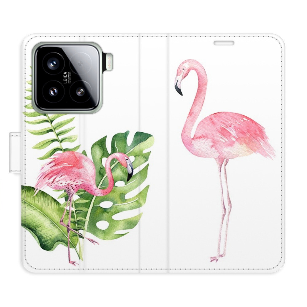 Flipové puzdro iSaprio - Flamingos - Xiaomi 15