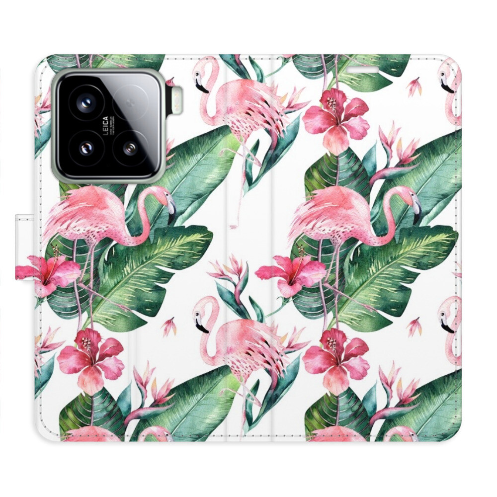 Flipové puzdro iSaprio - Flamingos Pattern - Xiaomi 15