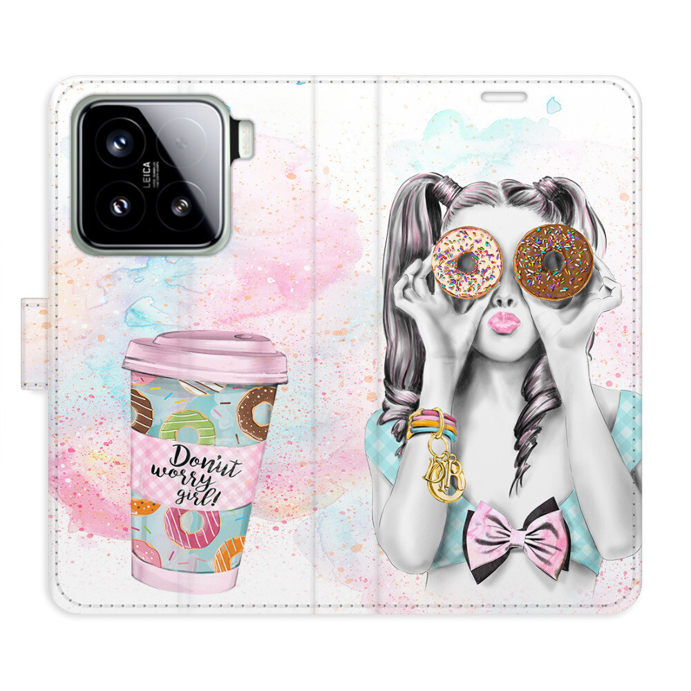 Flipové puzdro iSaprio - Donut Worry Girl - Xiaomi 15