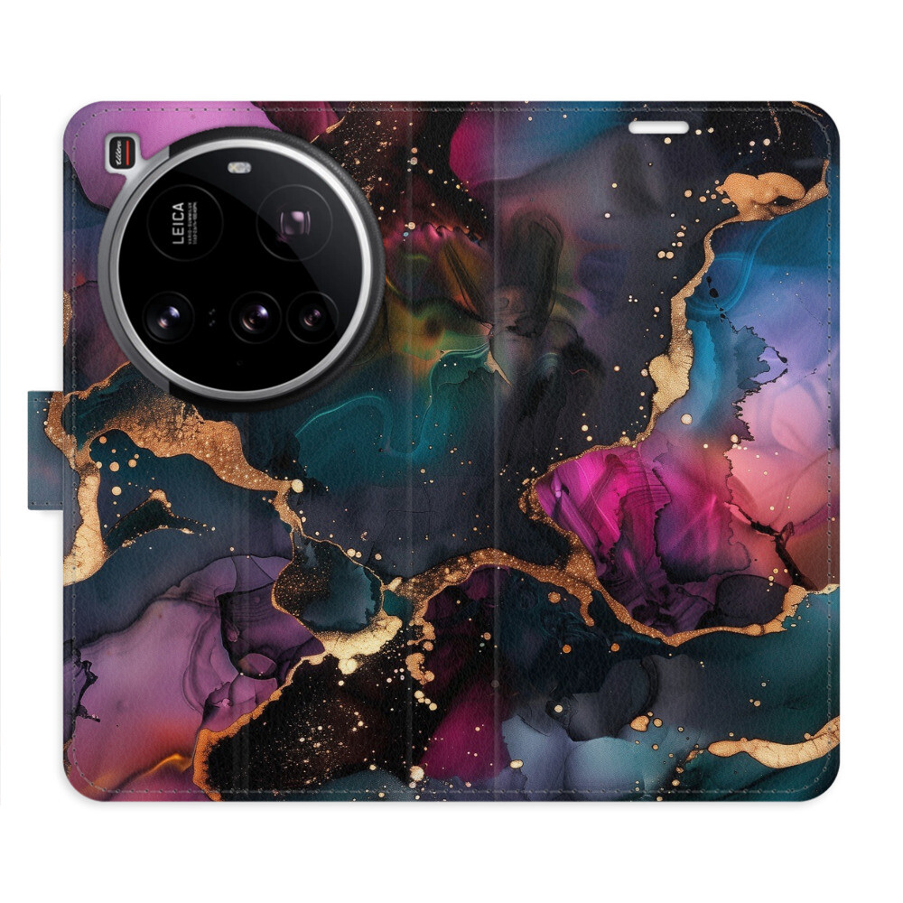 Flipové puzdro iSaprio - Dark Marble - Xiaomi 15 Ultra