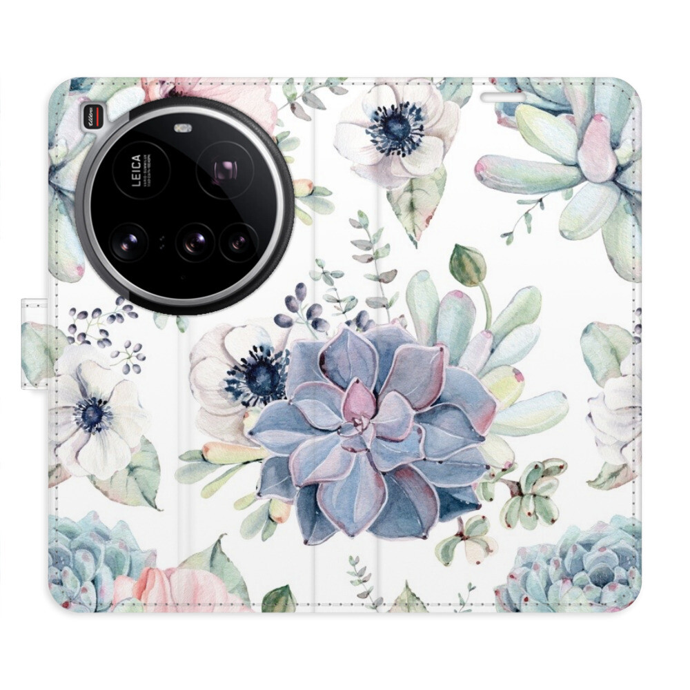 Flipové puzdro iSaprio - Succulents - Xiaomi 15 Ultra