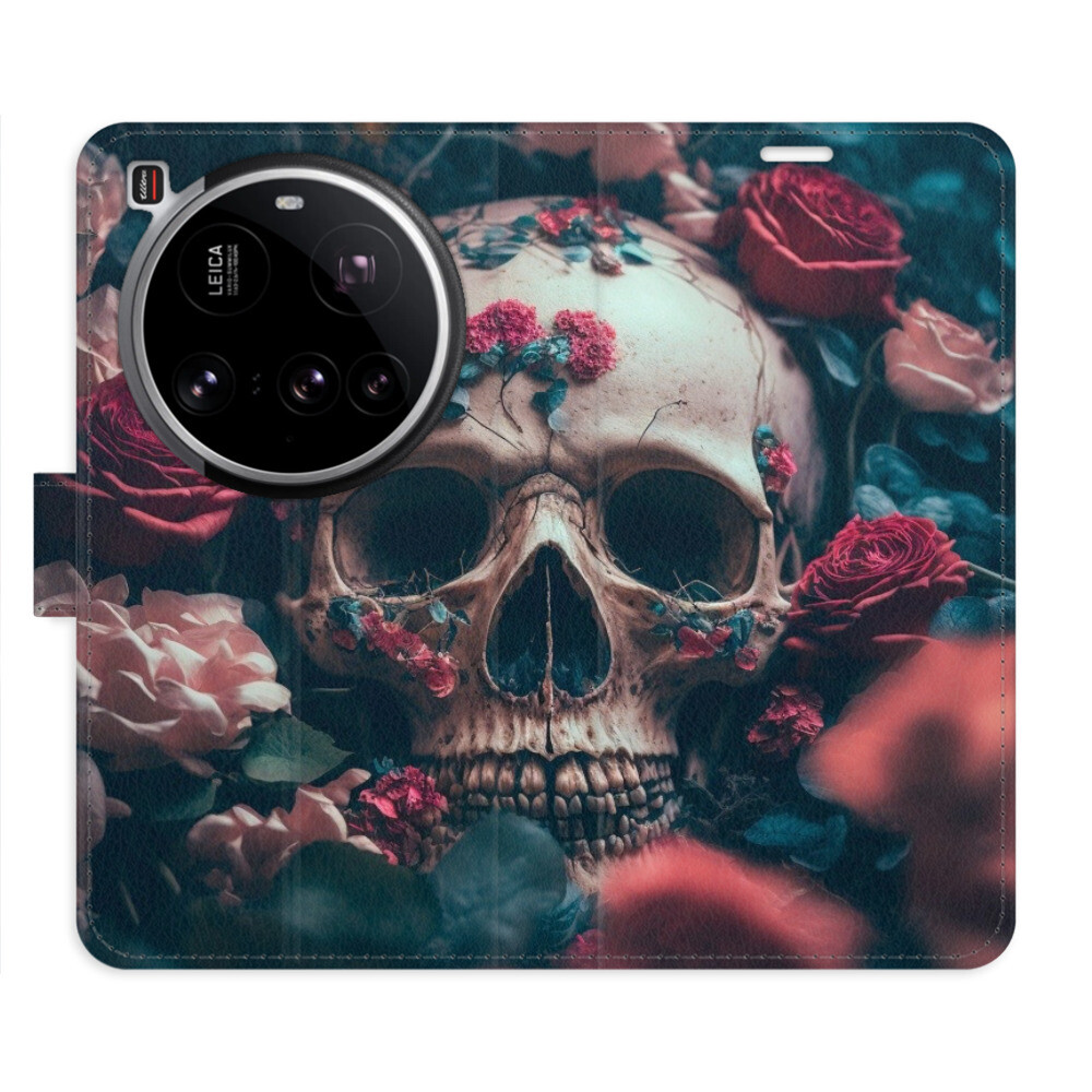 Flipové puzdro iSaprio - Skull in Roses 02 - Xiaomi 15 Ultra
