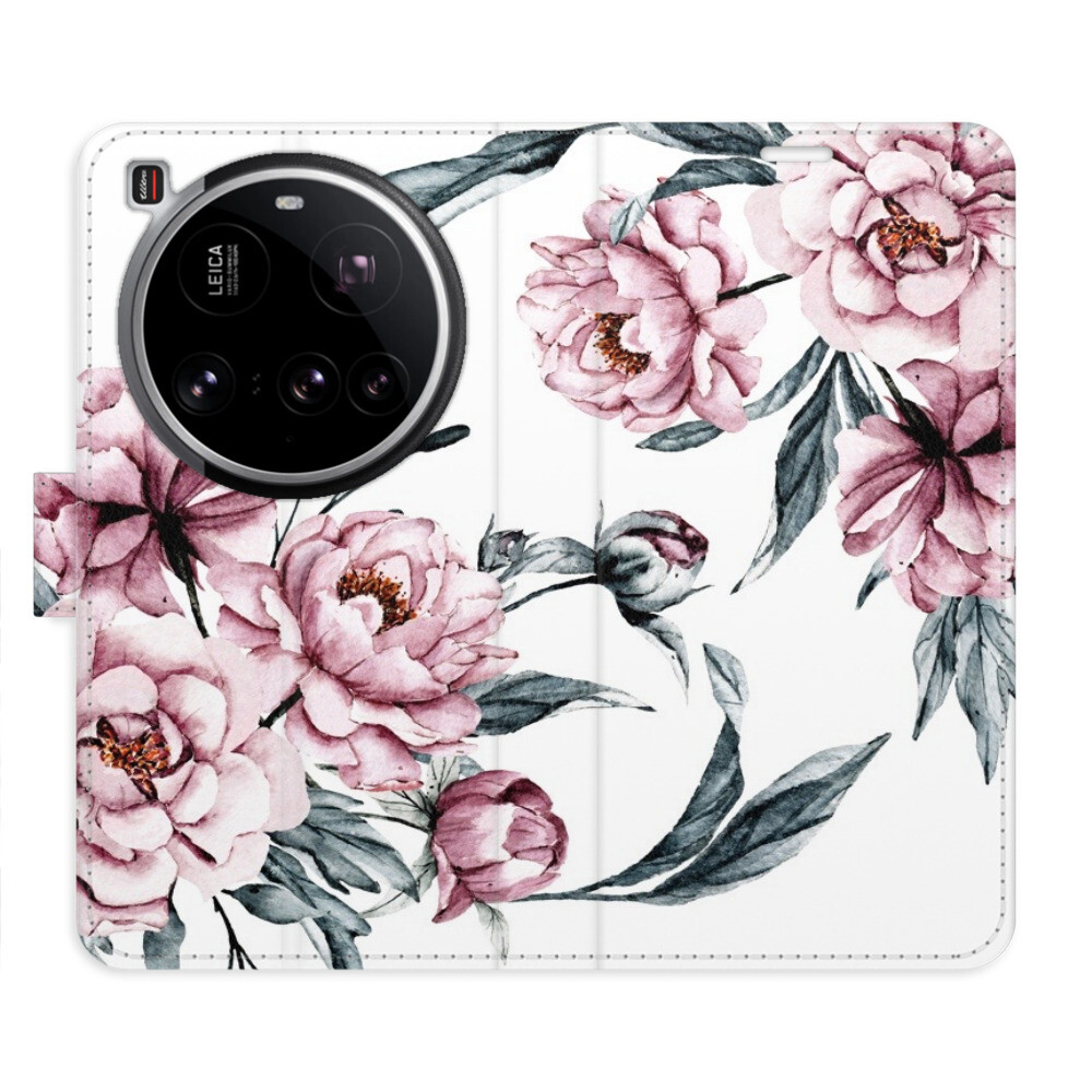 Flipové puzdro iSaprio - Pink Flowers - Xiaomi 15 Ultra