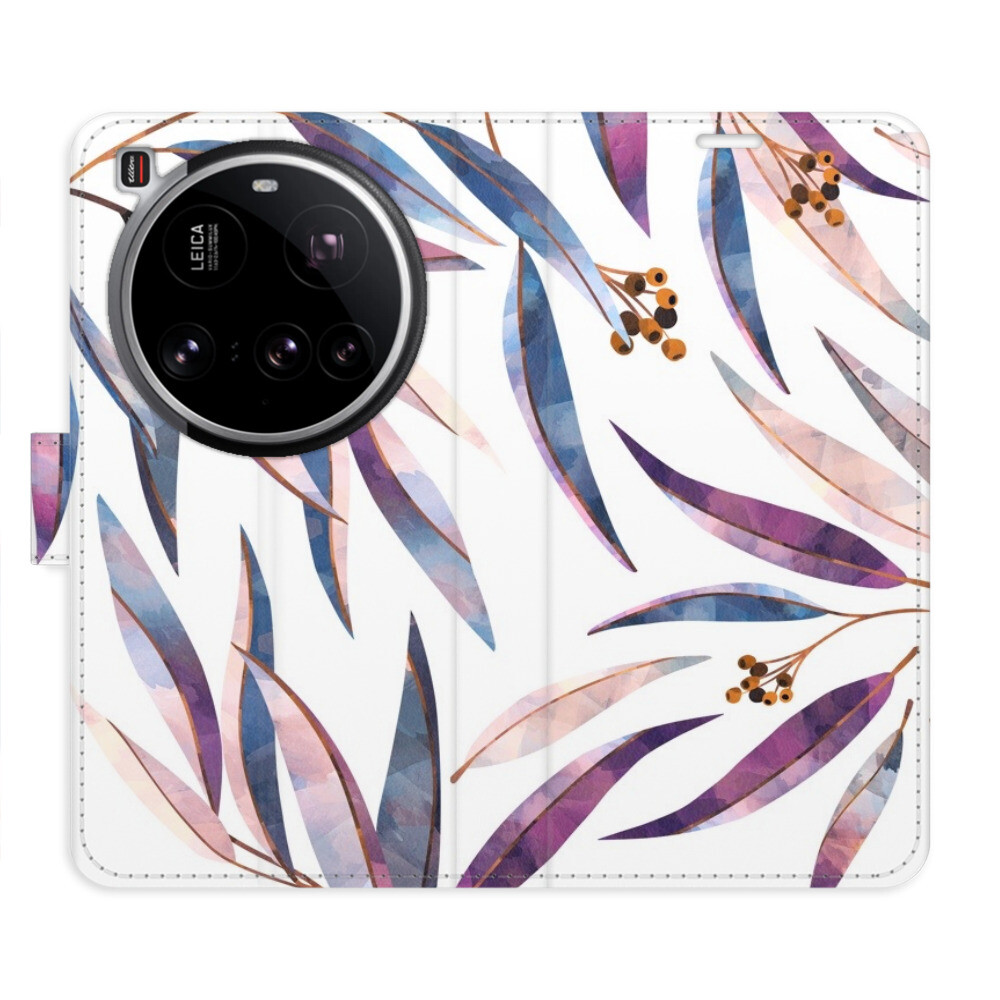 Flipové puzdro iSaprio - Ornamental Leaves - Xiaomi 15 Ultra