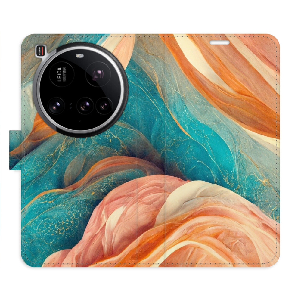 Flipové puzdro iSaprio - Blue and Orange - Xiaomi 15 Ultra