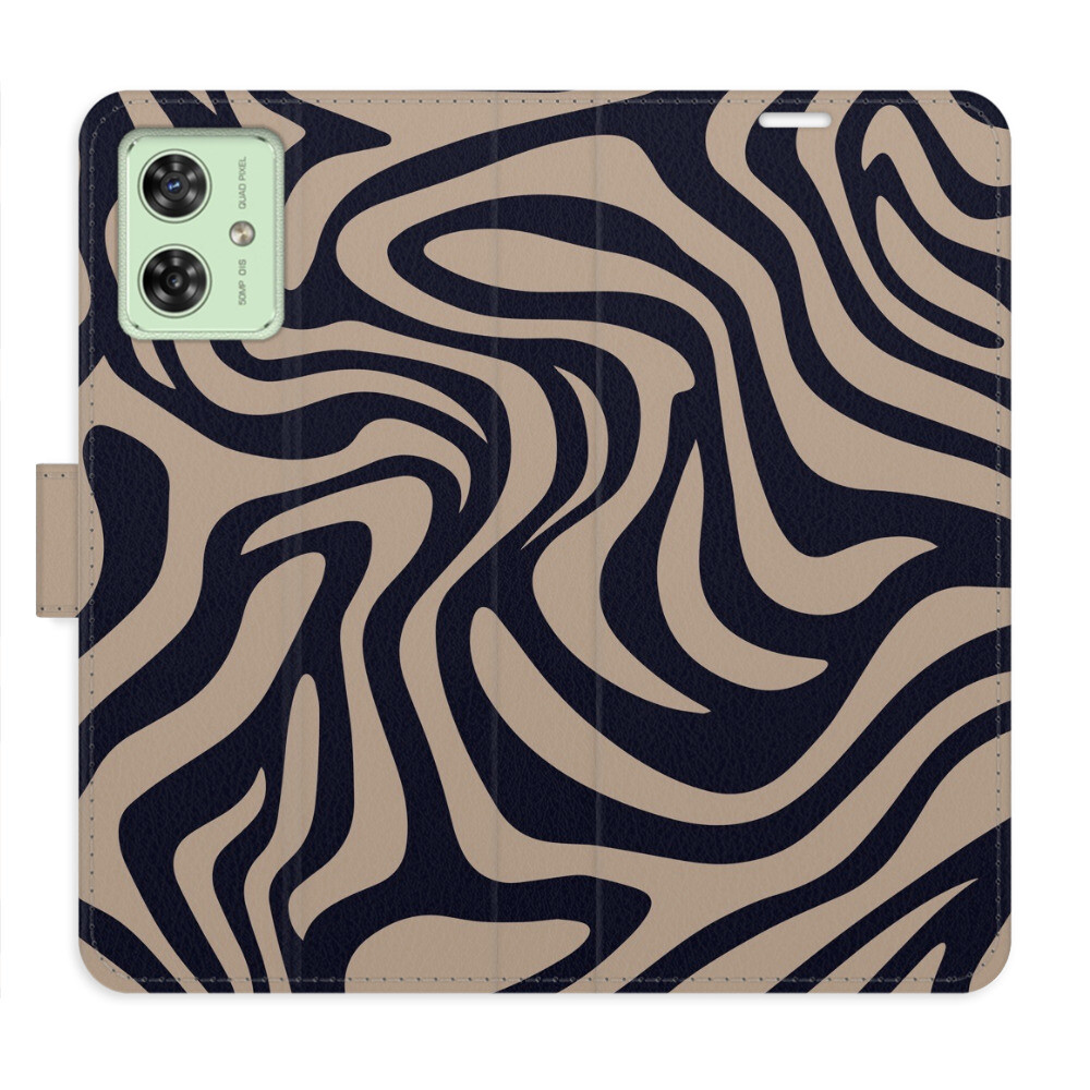 Flipové puzdro iSaprio - Zebra Black 02 - Motorola Moto G54 5G / G54 5G Power Edition