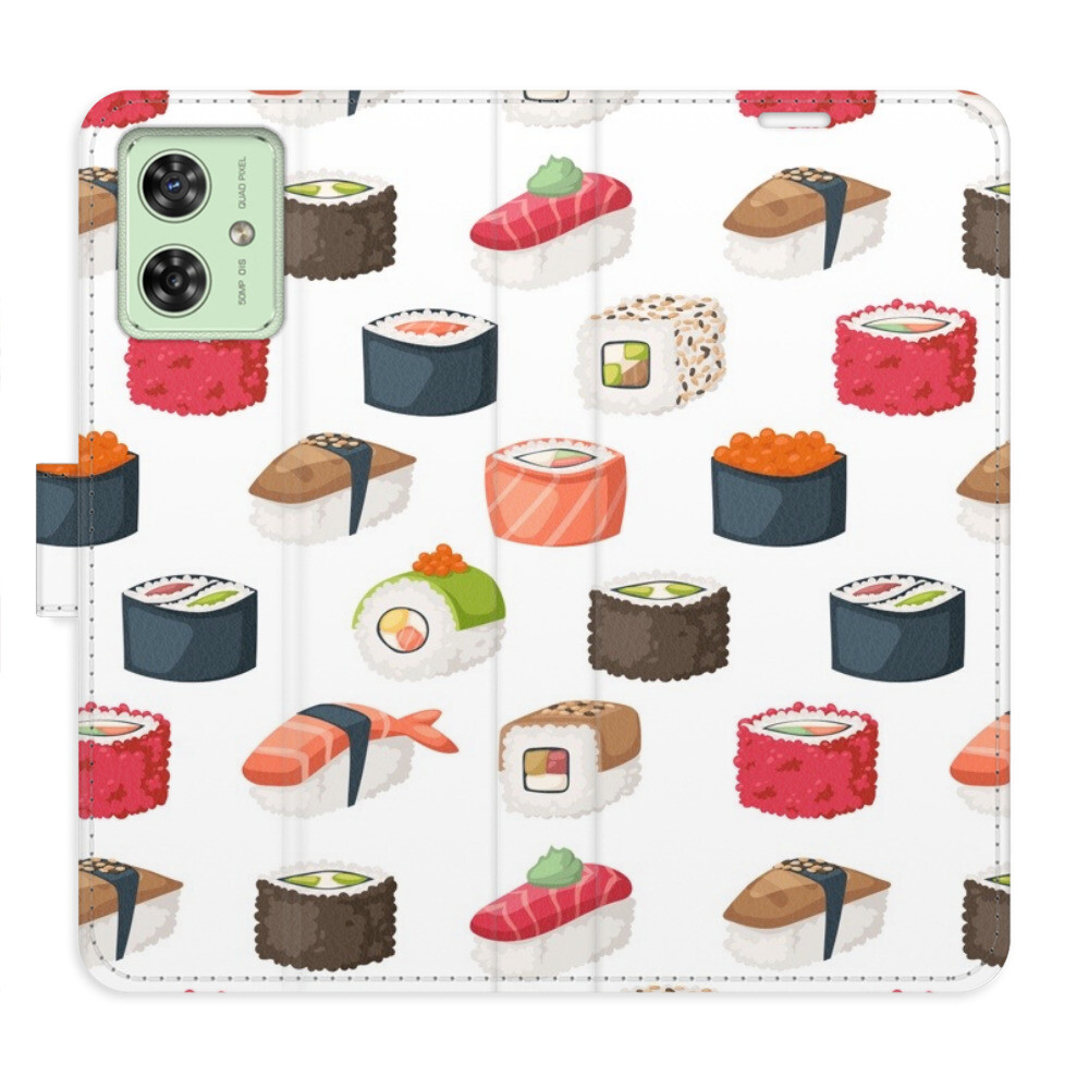 Flipové puzdro iSaprio - Sushi Pattern 02 - Motorola Moto G54 5G / G54 5G Power Edition